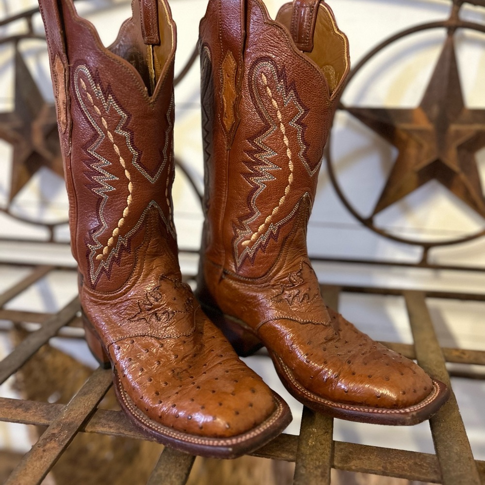 Women’s pieced Ostrich boots